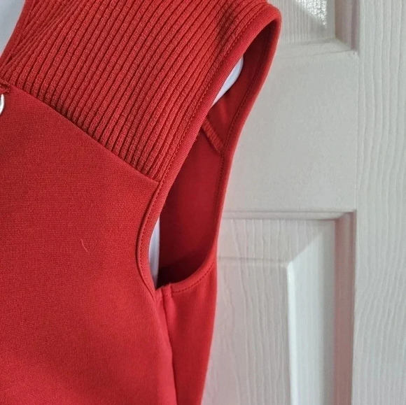 Spense Red Chain Neckline Sleeveless Cocktail Dress Size 8 Party HOCO 90s - Picture 5 of 8